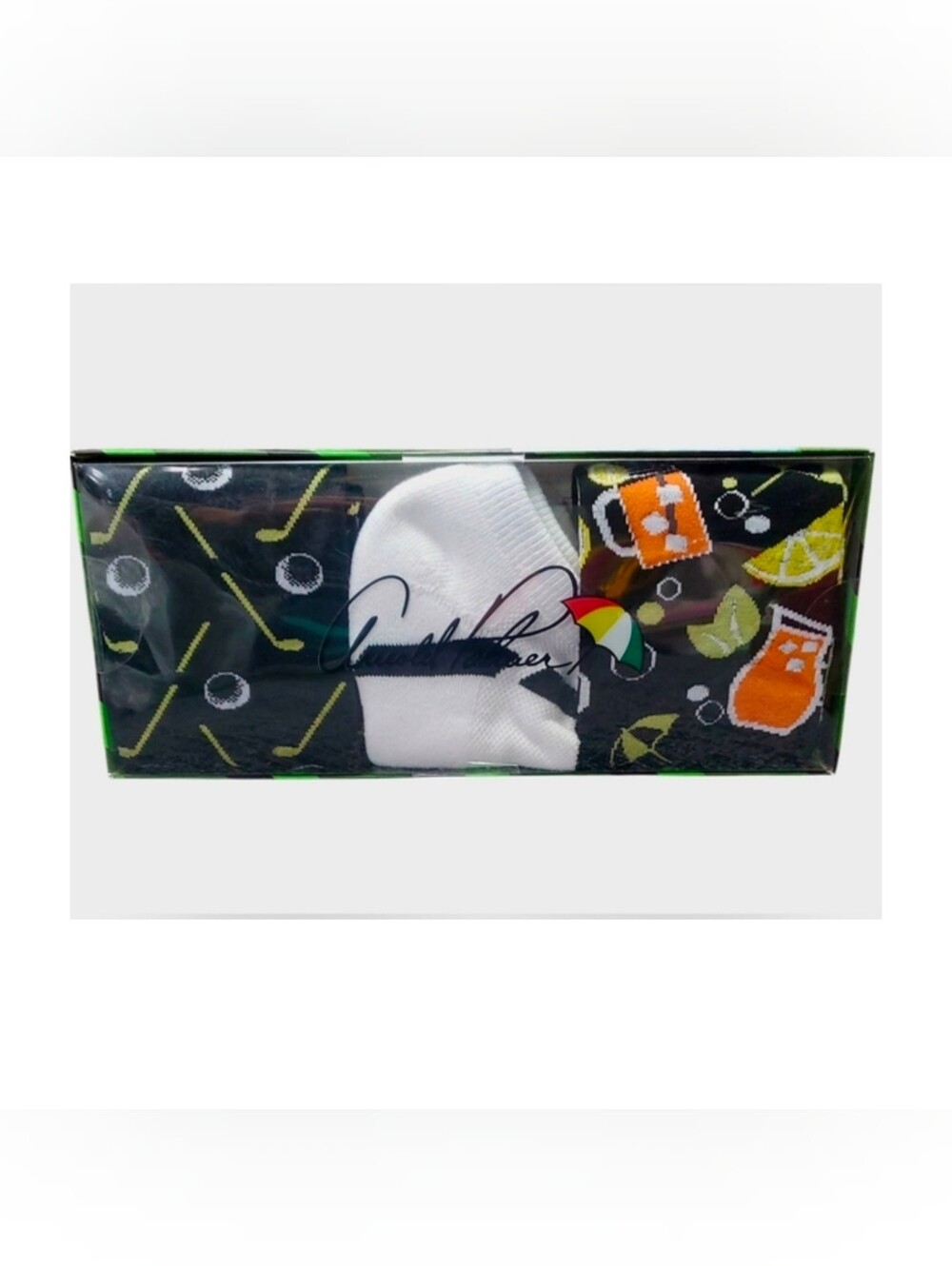Arnold Palmer 3-pack Crew & Low Rider Socks Shoe Size 9-12 NIB
